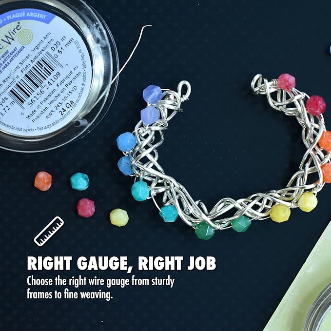 Artistic Wire, 20 Gauge Tarnish Resistant Colored Copper Craft Wire, Dark Blue - Image 9