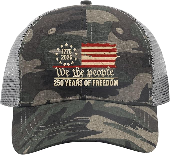 U.S. 250th Anniversary 250 Years Freedoms 1776-2026 Baseball Hats Funny