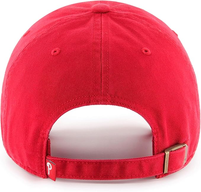47 Brand MLB Team Color Home Primary Logo Clean Up Adjustable Baseball Cap Hat, Adult One Size Fits All