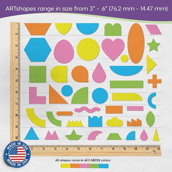ARTshapes 840 pc Creative Paper Shapes Pack - Image 3