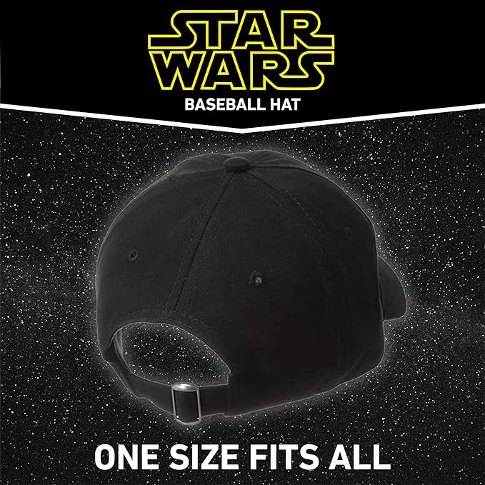 Star Wars Dad Hat, Darth Vader, R2-D2 and Stormtrooper Cotton Adult Baseball Cap with Curved Brim