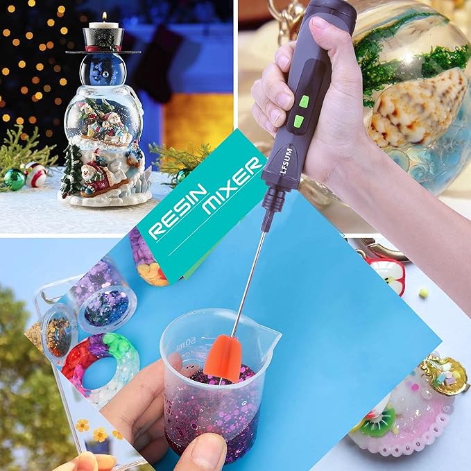 Silicone Resin Mixer Epoxy Mixer Paddles, Reusable Reusable Paint and Resin - Image 5