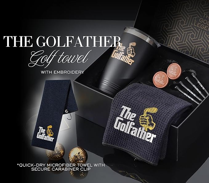 Godfather Golf Gifts, Gifts for Godfather, Cool Accessories for Golfers on Birthday and Christmas - Godfather
