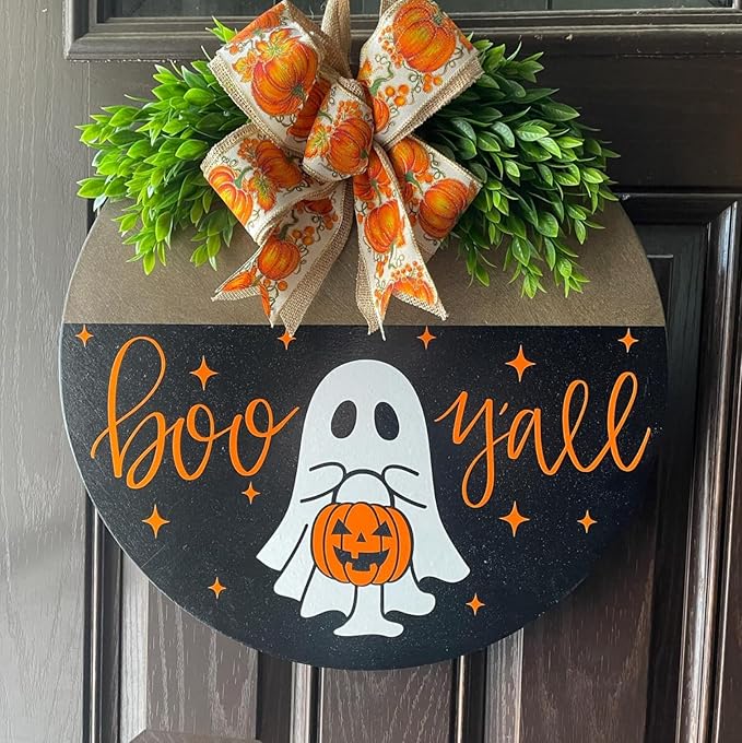 Halloween Stencils for Painting on Wood 14” Halloween Doormat Stencils Boo - Image 9