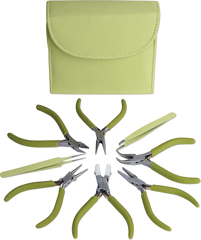 The Beadsmith Fashion Color Pliers – Set of 8 Slimline Color-Coordinated Tools by TheBeadsmith