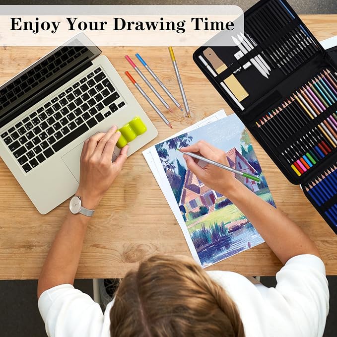 71Pack Drawing Supplies Sketching Kit, Art Supplies - Image 7