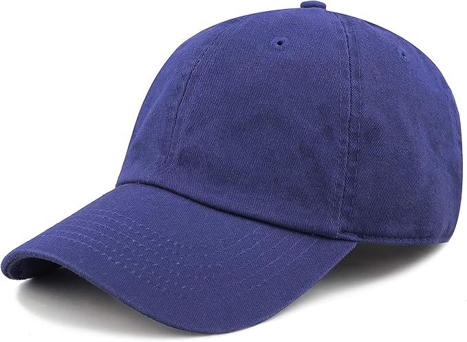 Cotton Baseball Cap Dad Hat – Washed Low Profile Adjustable Hat for Men Women Casual Outdoor Running Golf