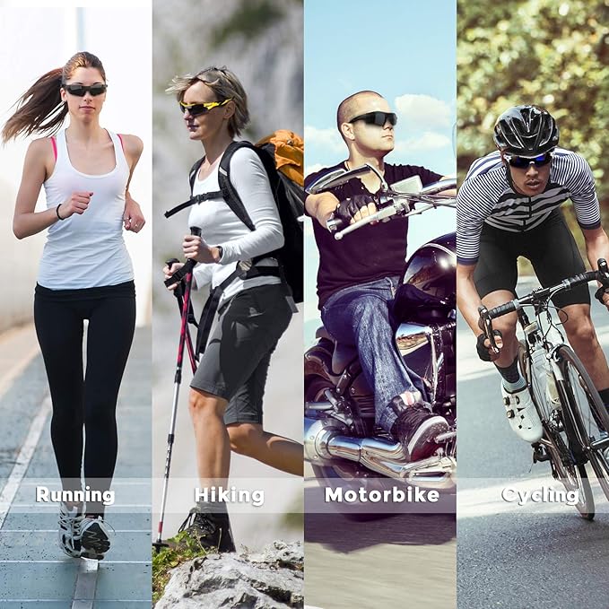 BEACOOL Polarized Sports Sunglasses for Men Women Youth Baseball Cycling Running Driving Fishing Golf Motorcycle TAC Glasses