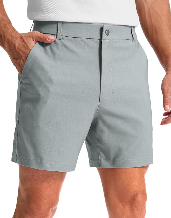 G Gradual Men's Golf Dress Shorts 5"/ 7"/ 9" Stretch Casual Work Flat Front Shorts for Men with 3 Pockets Quick Dry
