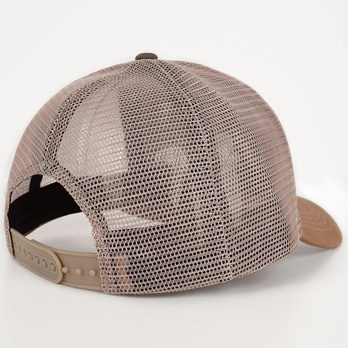 American Flag Trucker Hat - Snapback Hats for Men Women Baseball Cap - Breathable Mesh & Adjustable Fit for Casual Wear