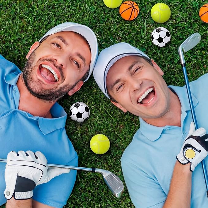Jenaai 12 Pack Funny Golf Balls Easter Bunny Egg Colored Golf Balls Gifts, Novelty Coquette Weeding Sport Golfing Accessories for Men Women, Best Man, Bridesmaid