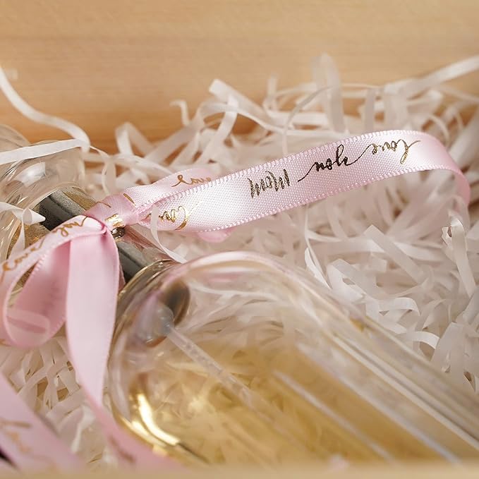 MEEDEE Pink Ribbon for Gift Wrapping Thank You Just for You Ribbon Mothers Day - Image 6
