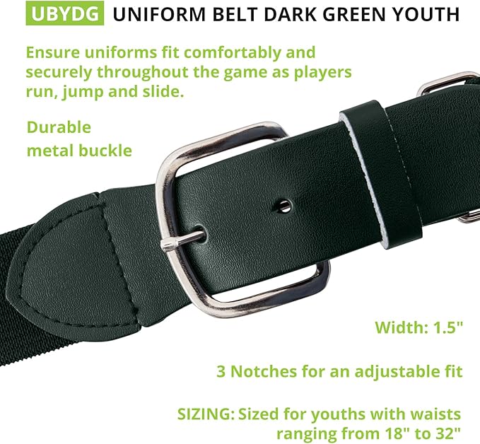 Champion Sports Baseball & Softball Belt – Stretch Fit Uniform Belt for Youth & Adult Players, Multiple Colors