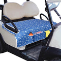Golf Cart Seat Covers, Universal Golf Cart Seat Towel Blanket with 4 Front Pockets & Nonskid Bottom Fits for EZGO, Yamaha, Club Car and More 2 Person Seats Golf Carts
