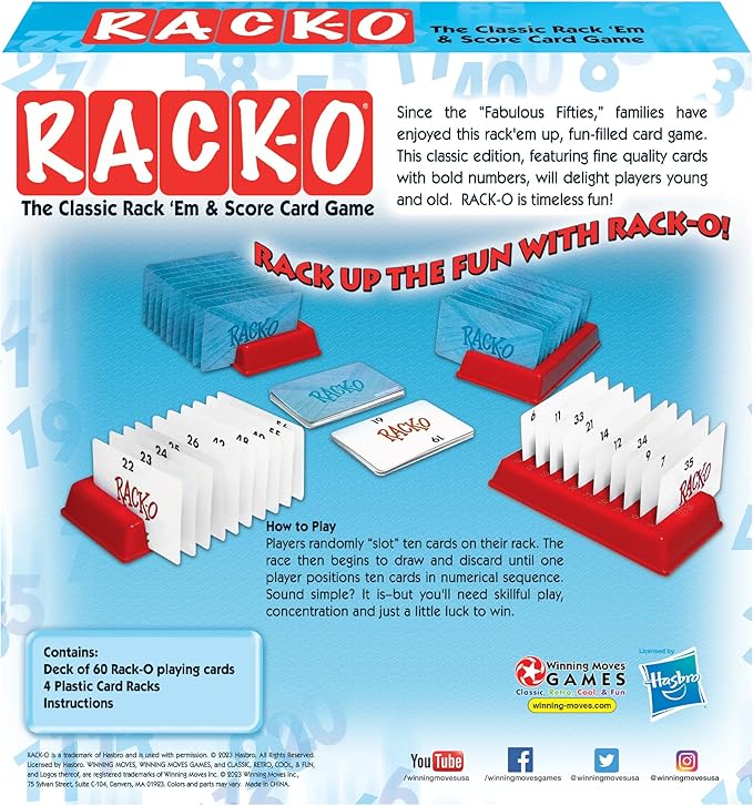 Winning Moves Rack-O Retro Game Games USA, Classic Tabletop Game Enjoyed by - Image 3