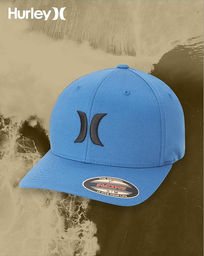 Hurley Men's Caps - One & Only Flexfit Baseball Cap - Fitted Hats for Men (S-XL)