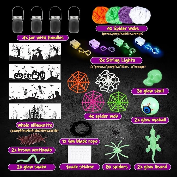 Halloween Craft Kit for Kids, Halloween Art & Craft Party Supplies for Classroom - Image 2