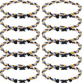 12Pack Baseball Necklaces for Boys, 18inches Braided Rope Tornado Titanium Sports Necklaces, Ideal for Baseball Team Gifts, Party Favors, Baseball Accessories Drip，Multi-Color