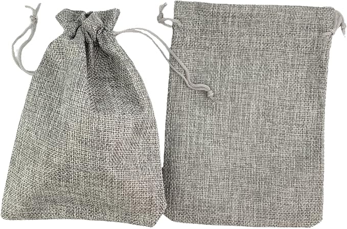 Palmhomee Pack of 25 Burlap Gift Bags - Image 2