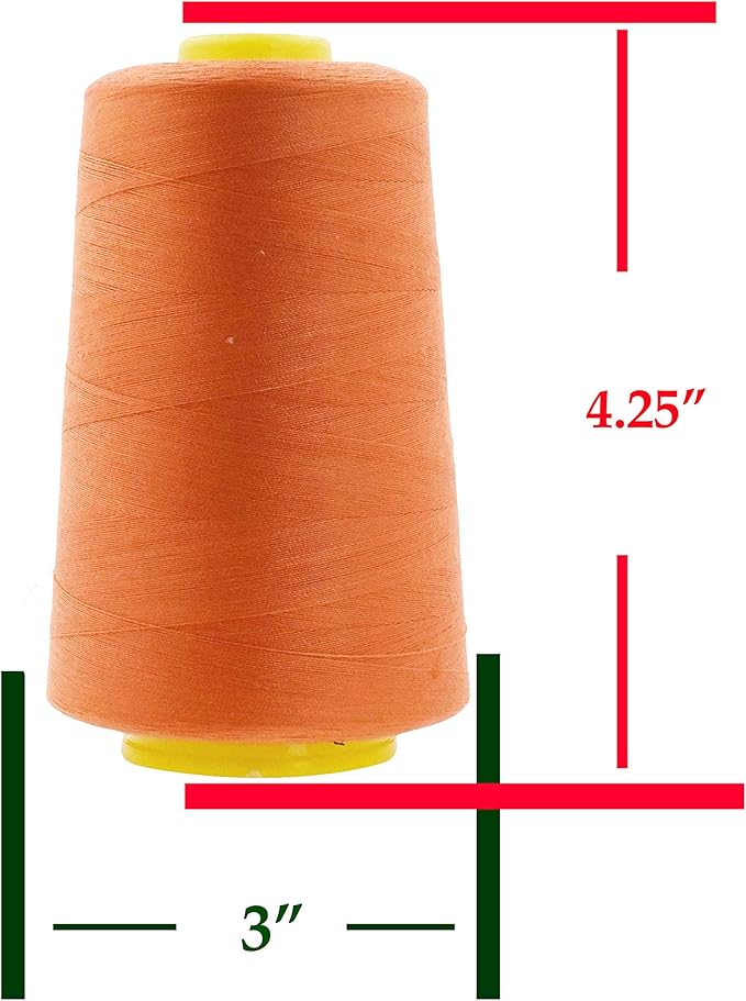 Mandala Crafts 4 Pack of Serger Threads Cones Spools - Image 3