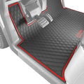 Xtreme MATS Floor Mat Liner for Golf Carts - Fits E-Z-GO RXV (2024+) / Valor (2024+) and Elite - Custom Fit Durable Rubber Golf Car Floor Mat - Red Trim