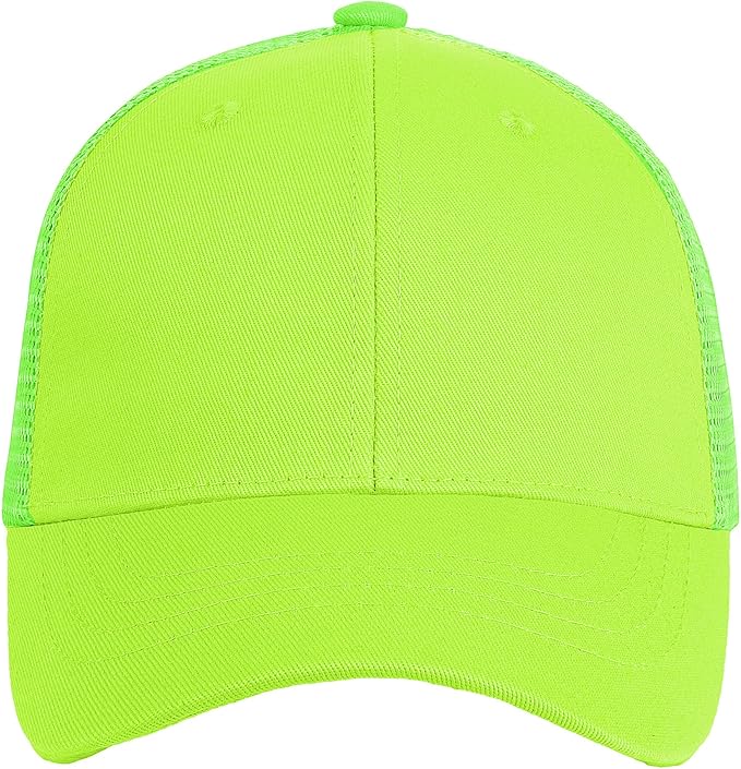 Falari Trucker Hat Baseball Cap Structured Plain Design 6 Panel, Adjustable Size