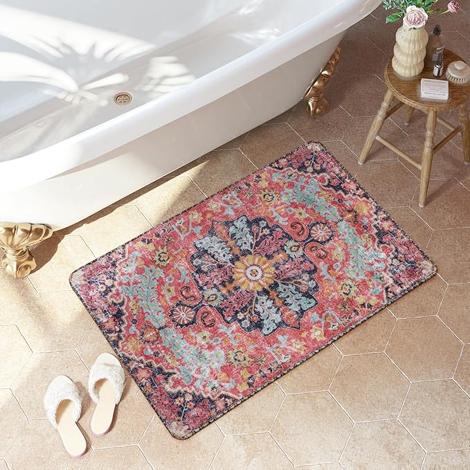 Lahome Bohemian Floral Medallion Area Rug - Image 8