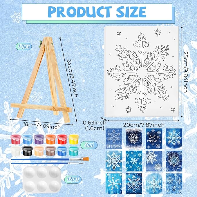 Zhanmai 12 Pack Pre Drawn Canvas - Image 2
