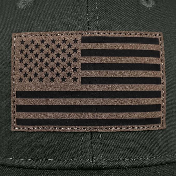 American Flag Trucker Hat - Snapback Hats for Men Women Baseball Cap - Breathable Mesh & Adjustable Fit for Casual Wear