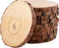 JEUIHAU 10 PCS 5.9-6.3 Inches Natural Unfinished Wood Slices, Round Wooden Tree by JEUIHAU