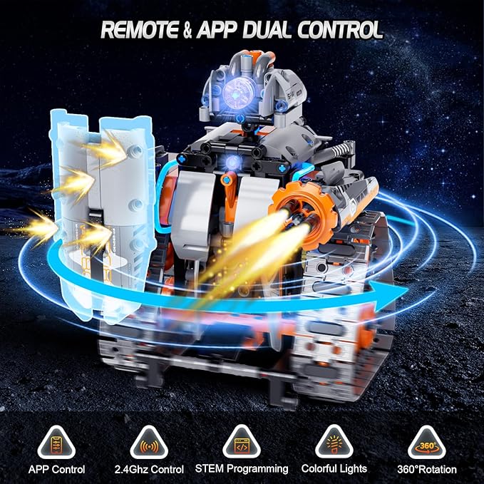STEM Building Toys for Boys 6-12, 5in1 Remote & APP Controlled - Image 3