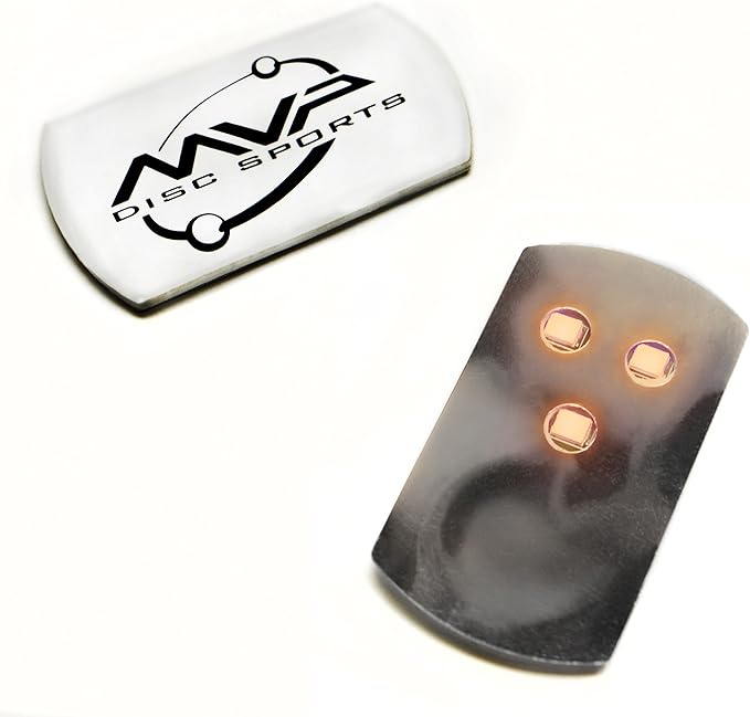 MVP Disc Golf Flat LED Tri-lite Disc Golf Lights (Pack of 10) (Orange)