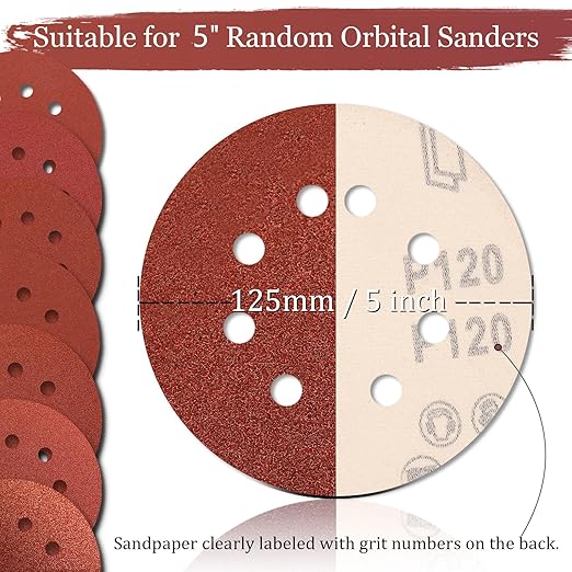 5 Inch Sanding Discs Hook and Loop, 1000 Grit - Image 4