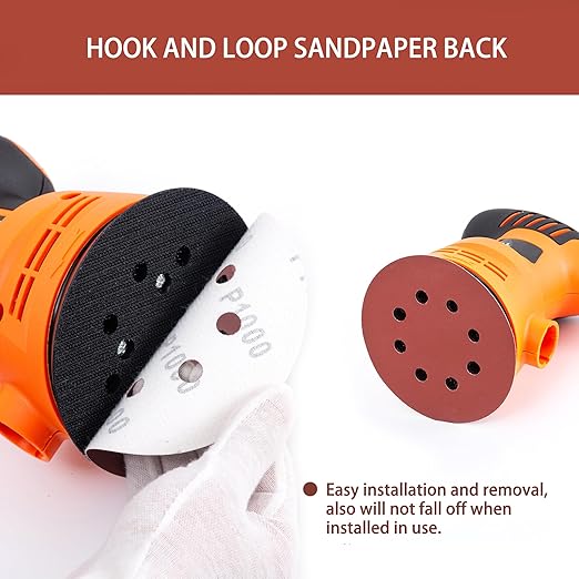 150pcs 1000 Grit Sanding Discs, 5-Inch 8-Hole Sandpaper, - Image 4