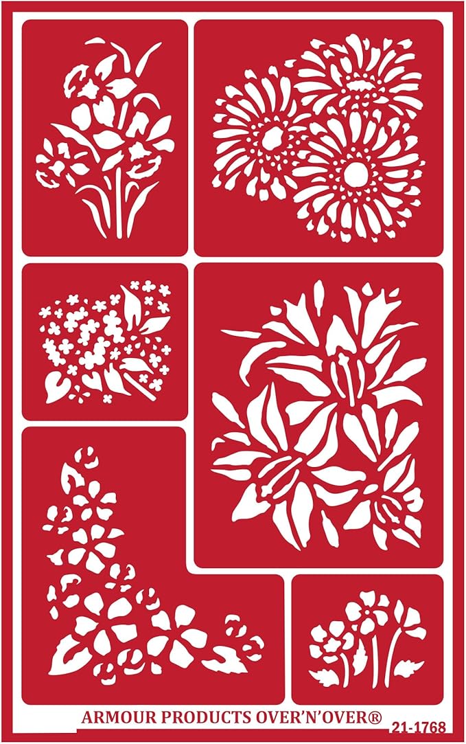 Over'N'Over Reusable Glass Etching Stencils – Durable Self-Stick Designs by OVER+%27N%27+OVER