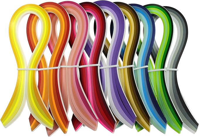 Zorfeter 9 Sets Multi-Color Quilling Paper Strips Kits 900 Strips 42 Colors - Image 7