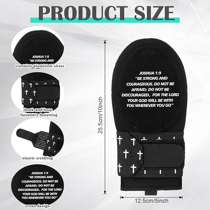 Geyoga Christian Sliding Mitt Cross Baseball Softball Religious Glove Sliding Mitt Baseball Guard Accessories and Protective Gear Left/Right Hands - Hand and Wrist Protection