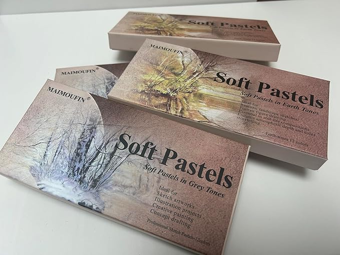 12-Pack Gray Tone Soft Pastel Sticks - Image 6