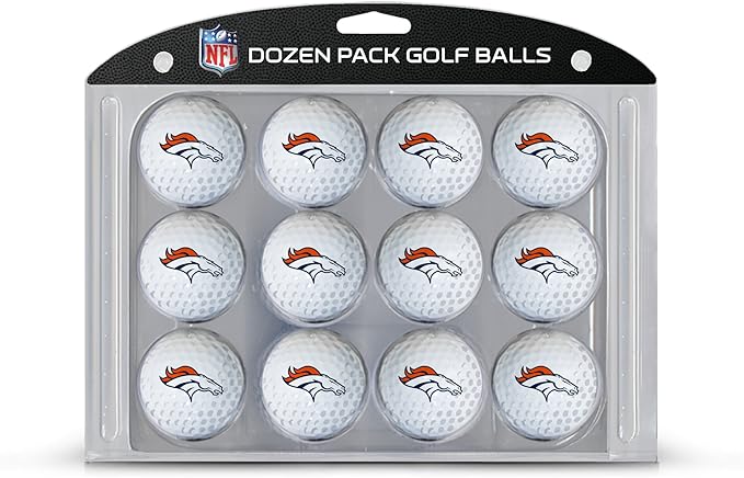 Team Golf NFL Dozen Regulation Size Golf Balls, 12 Pack, Full Color Durable Team Imprint