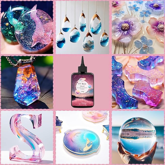 YV-cozx UV Resin Jewelry Making Kit, Crystal Clear Resin - Image 5