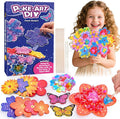 Arts and Crafts for Girls Ages 4-12, Poke Art Flower Bouquet by LIWINLETSGO