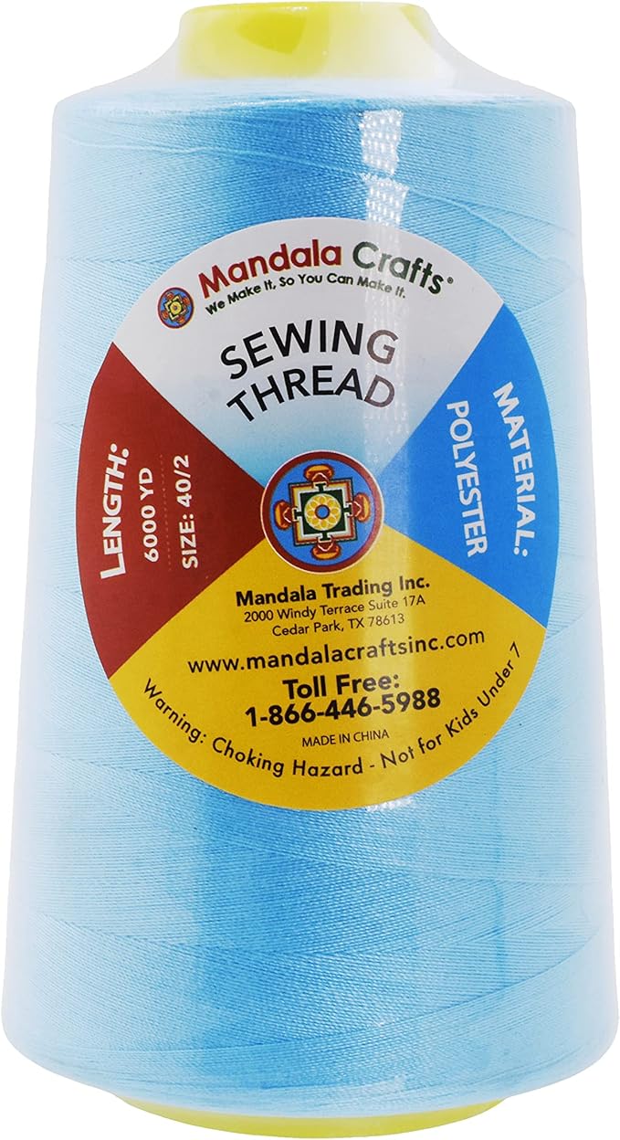 Mandala Crafts 4 Pack of Serger Threads Cones Spools - Image 3