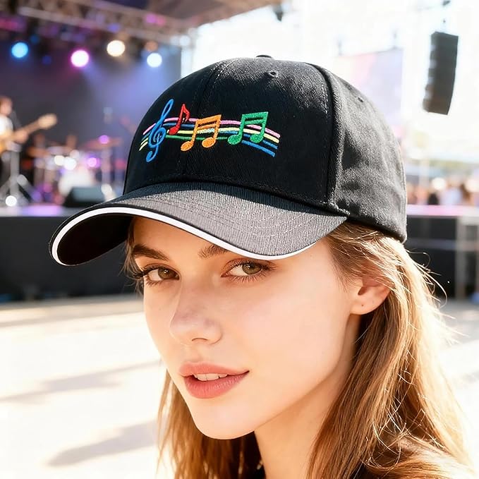 Embroidered Baseball Cap for Men Women, Breathable Cotton Adjustable Hat, Various Patterns for Casual Daily Outfits
