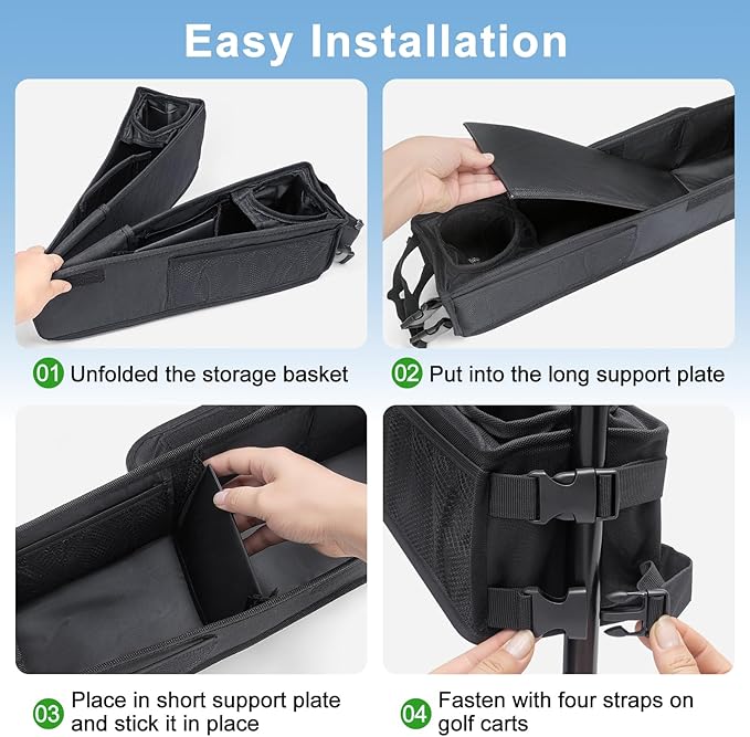 Golf Cart Storage Tray,Golf Cart Storage Basket,Golf Cart Overhead Organizer Bag Golf Cart Ceiling Storage Bag Universal Fit for Club Car Precedent,Tempo, Onward