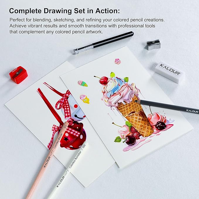 KALOUR Colored Pencil Accessory Kit, - Image 3