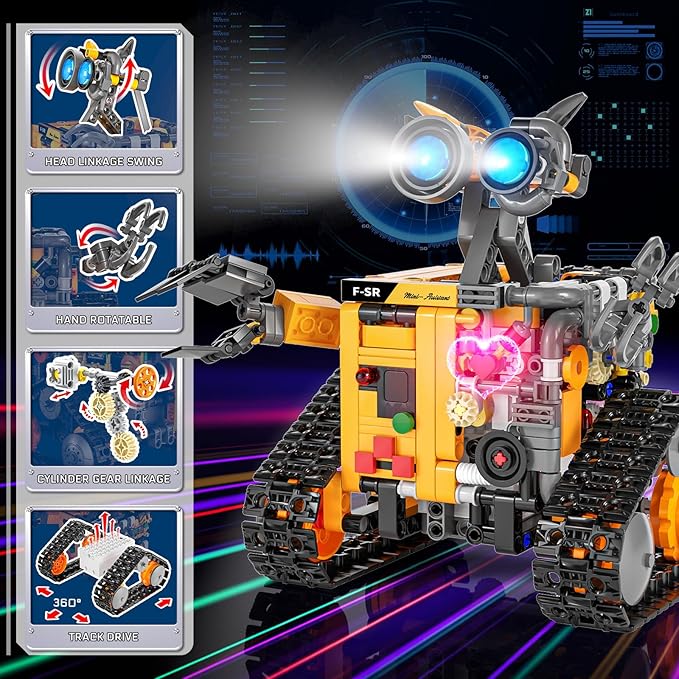Robot Building Kit for Kids and Adults, 4-in-1 Rechargeable RC Robotics Kit - Image 3