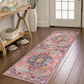 Lahome Bohemian Floral Medallion Runner Rug by Lahome