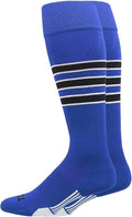 MadSportsStuff Softball Socks Baseball Socks | White & Team Colors | USA Made | Sizes for Girls, Youth Boys, Men & Women