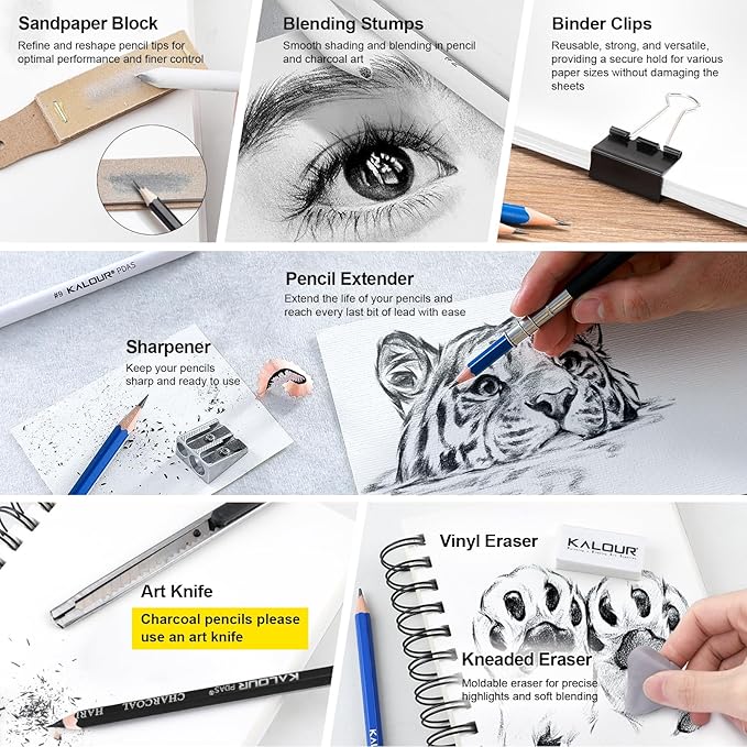 82 Drawing Set Sketching Kit, Art Set - Image 4