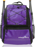 Athletico Youth Baseball Bag - Bat Backpack for Baseball, T-Ball & Softball Equipment & Gear | Holds Bat, Helmet, Glove | Fence Hook